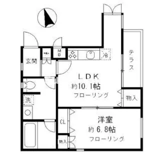 ヴィラあざみ【1階】の間取り