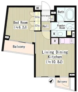 ル・シヤージュ神宮前【4階】の間取り