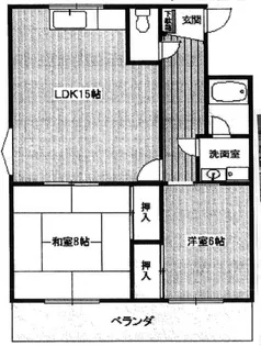 ウエストヴィレッジ【2階】の間取り