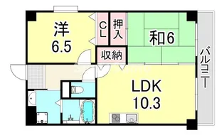 兵庫県西宮市高木西町【マンション】の間取り