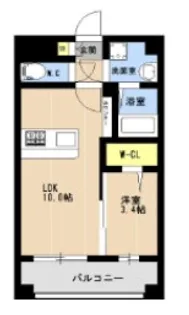 KL東比恵【11階】の間取り