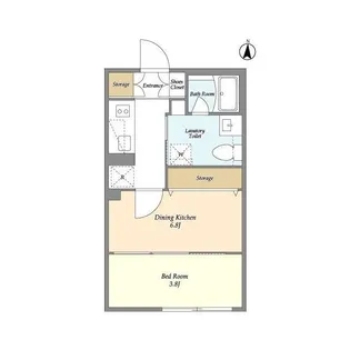 ガーデンレジデンス恵比寿【2階】の間取り