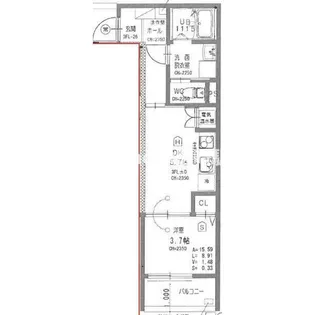 大阪府大阪市西淀川区野里1丁目【マンション】の間取り