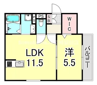 兵庫県尼崎市三反田町1丁目【アパート】の間取り