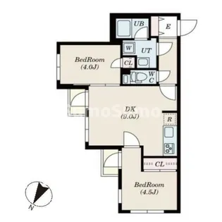 ゲートマークス三軒茶屋【4階】の間取り