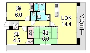 アプリーレ垂水【4階】の間取り