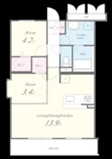 レトワール今川【1階】の間取り