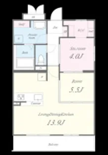 レトワール今川【1階】の間取り