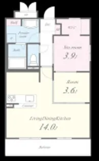 レトワール今川【1階】の間取り