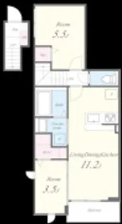 シャロームセブン平尾【2階】の間取り