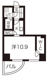 大阪府大阪市中央区高津3丁目【マンション】の間取り