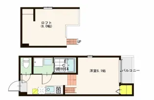 ハーモニーテラス東園田町【2階】の間取り