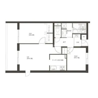 ル・パティオ瀬田【2階】の間取り