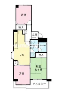 兵庫県尼崎市南武庫之荘2丁目【マンション】の間取り