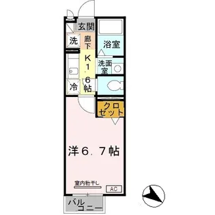 兵庫県神戸市長田区松野通2丁目【アパート】の間取り