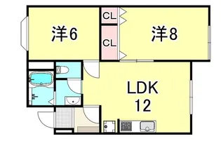 ガーデンハイツ鈴蘭【3階】の間取り