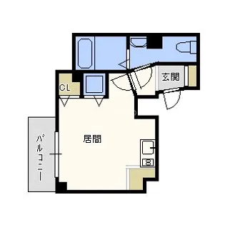 大阪府大阪市浪速区日本橋3丁目【マンション】の間取り