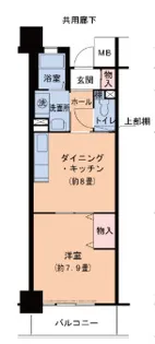 ハートフル湊川 1号棟【9階】の間取り