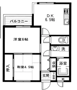 山手ハイツ【3階】の間取り