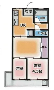兵庫県神戸市中央区再度筋町【マンション】の間取り