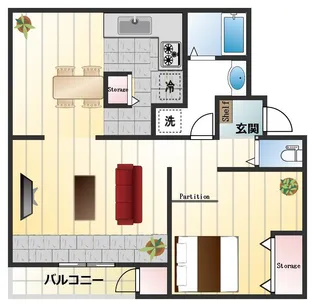 渦ケ森コーポ 6号棟【4階】の間取り