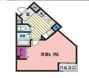 ヒュース王子公園【9階】の間取り