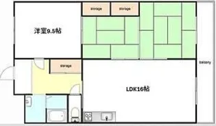 パラツィーナセシリア仁川【4階】の間取り