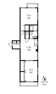 ストーンハイツ【1階】の間取り