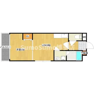 大産神屋マンション【7階】の間取り