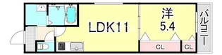 兵庫県尼崎市南武庫之荘7丁目【アパート】の間取り