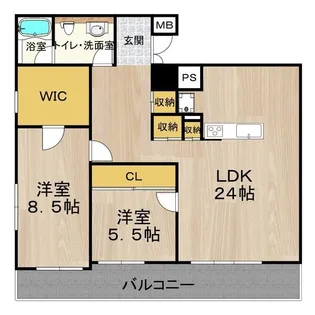 大阪府大阪市浪速区幸町2丁目【マンション】の間取り