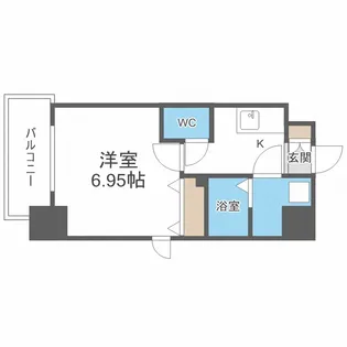 大阪府大阪市浪速区桜川2丁目【マンション】の間取り
