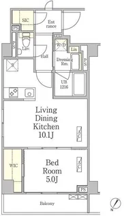 パークペルル池尻【1階】の間取り