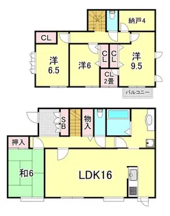 兵庫県神戸市東灘区御影郡家2丁目【一戸建】の間取り