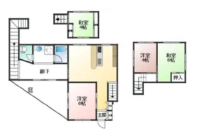 兵庫県神戸市兵庫区矢部町【一戸建】の間取り