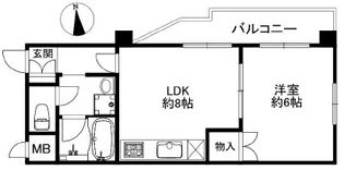 朝日プラザ末吉橋【3階】の間取り