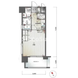 エンクレスト福岡【4階】の間取り