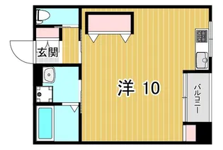 兵庫県神戸市中央区坂口通3丁目【マンション】の間取り