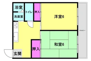 兵庫県神戸市灘区船寺通4丁目【マンション】の間取り