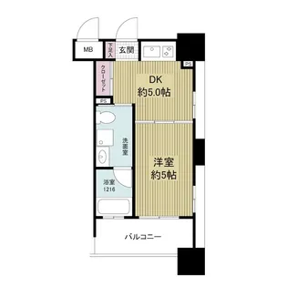 福岡県福岡市博多区神屋町【マンション】の間取り