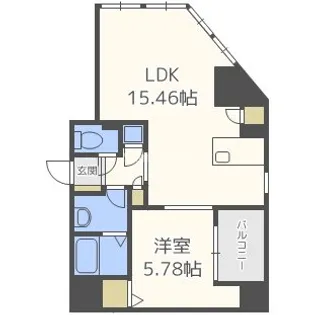 大阪府大阪市西区西本町2丁目【マンション】の間取り