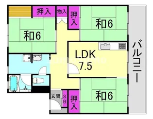 兵庫県西宮市清水町【マンション】の間取り