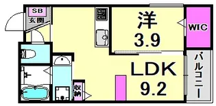 兵庫県神戸市中央区野崎通4丁目【アパート】の間取り