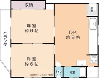 愛愛マンション【2階】の間取り