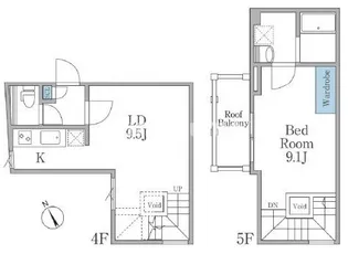 LAPiS恵比寿Ⅱ【4階】の間取り
