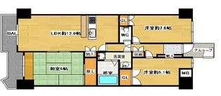 ネクステージ西神中央D棟【2階】の間取り