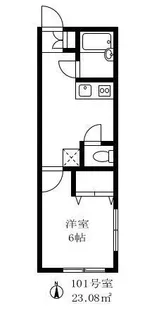 ウイング三軒茶屋【1階】の間取り