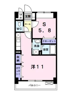 フレスクーラ【4階】の間取り
