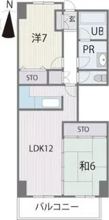 エルスタンザ別府【4階】の間取り