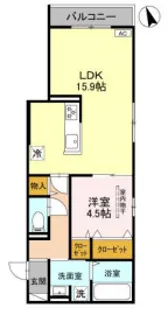 上甲子園廣和レジデンス【2階】の間取り